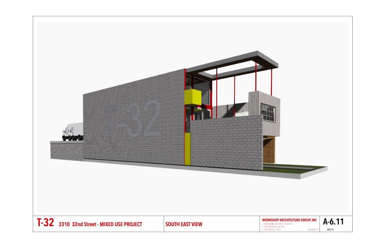 A6.11 SOUTH EAST VIEW T-32 Project